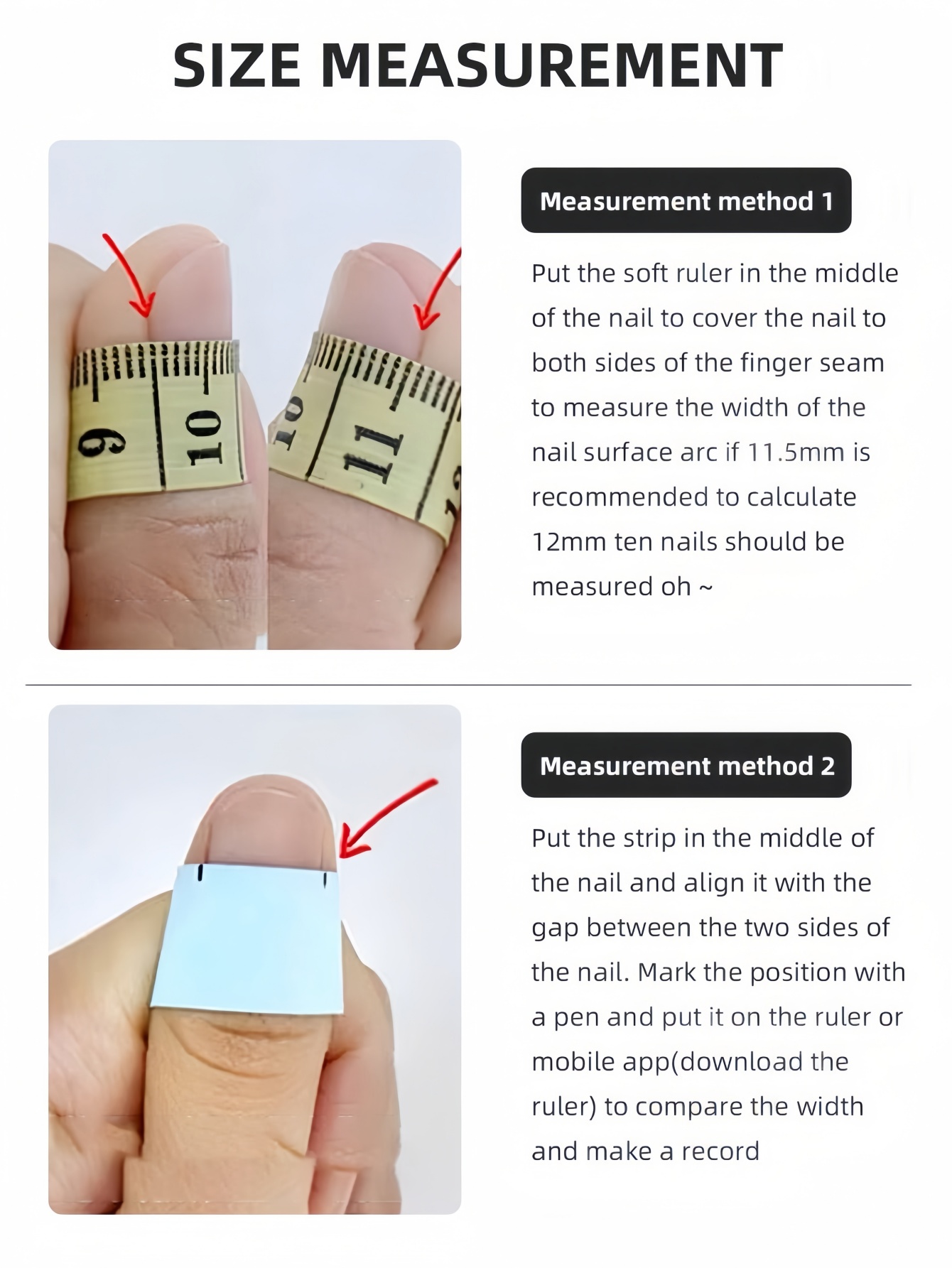 10 korte vierkante en ronde na - Nail Art French recensie en prijs