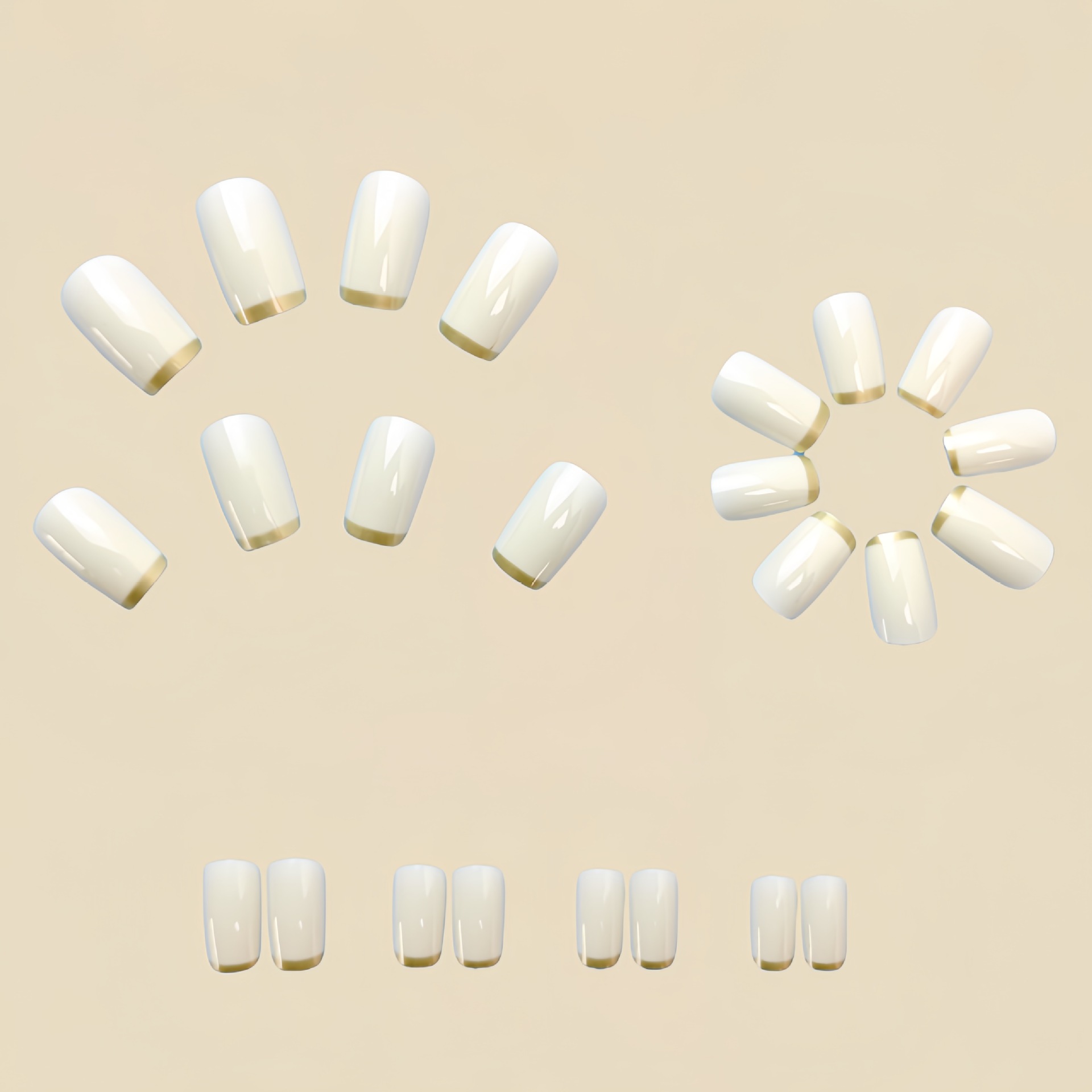 Medium nepnagels voor vrouwen, - Nail Art French recensie en prijs