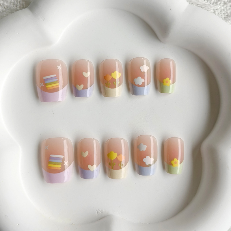 10 stuks dames lente frisse en - Nail Art French recensie en prijs