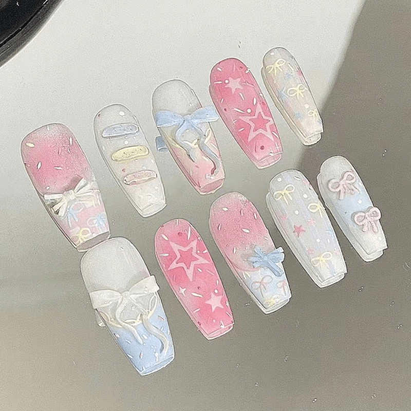 10 stuks Franse zoete, koele,  - Nail Art French recensie en prijs